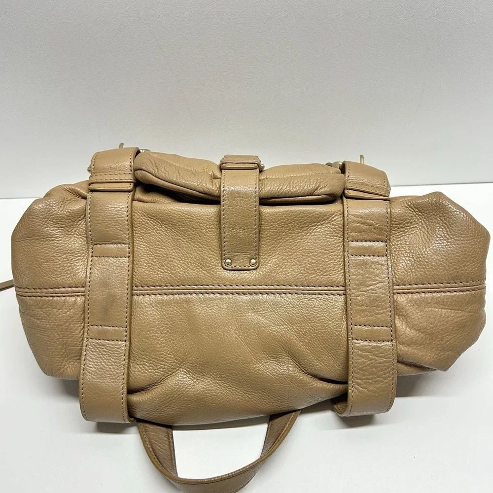 Michael Kors Austin Pebbled Leather Satchel Bag Hobo Shoulder Bag‎ Gold Hardware